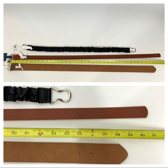 A New Day & Universal Thread Belts Bundle Set Of 3 Black Dark Orange Brown Nwt - Picture 15 of 15